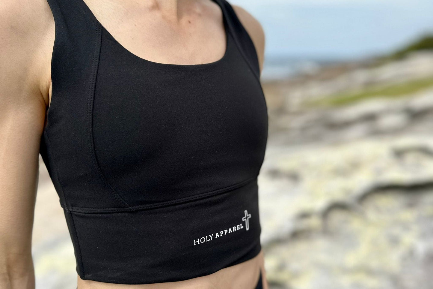 Women's Black Crop Top
