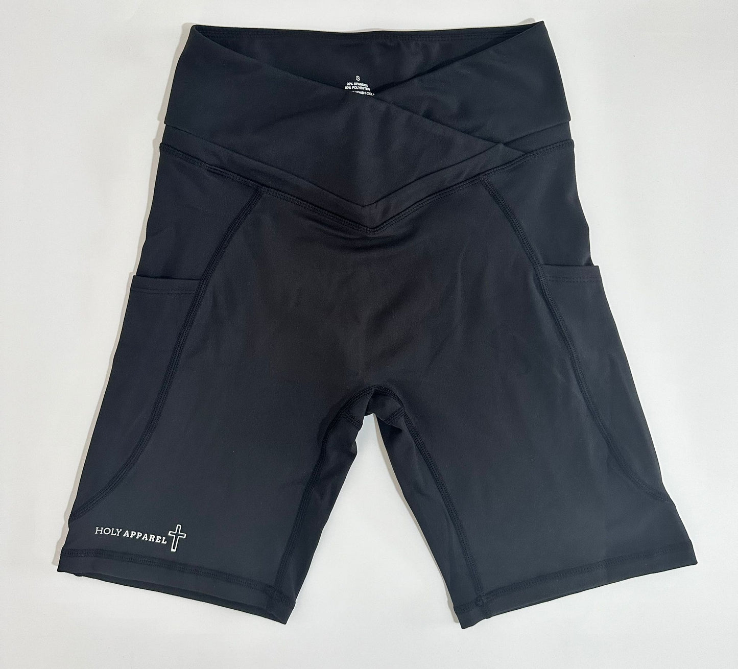 Women's Black Biker Shorts
