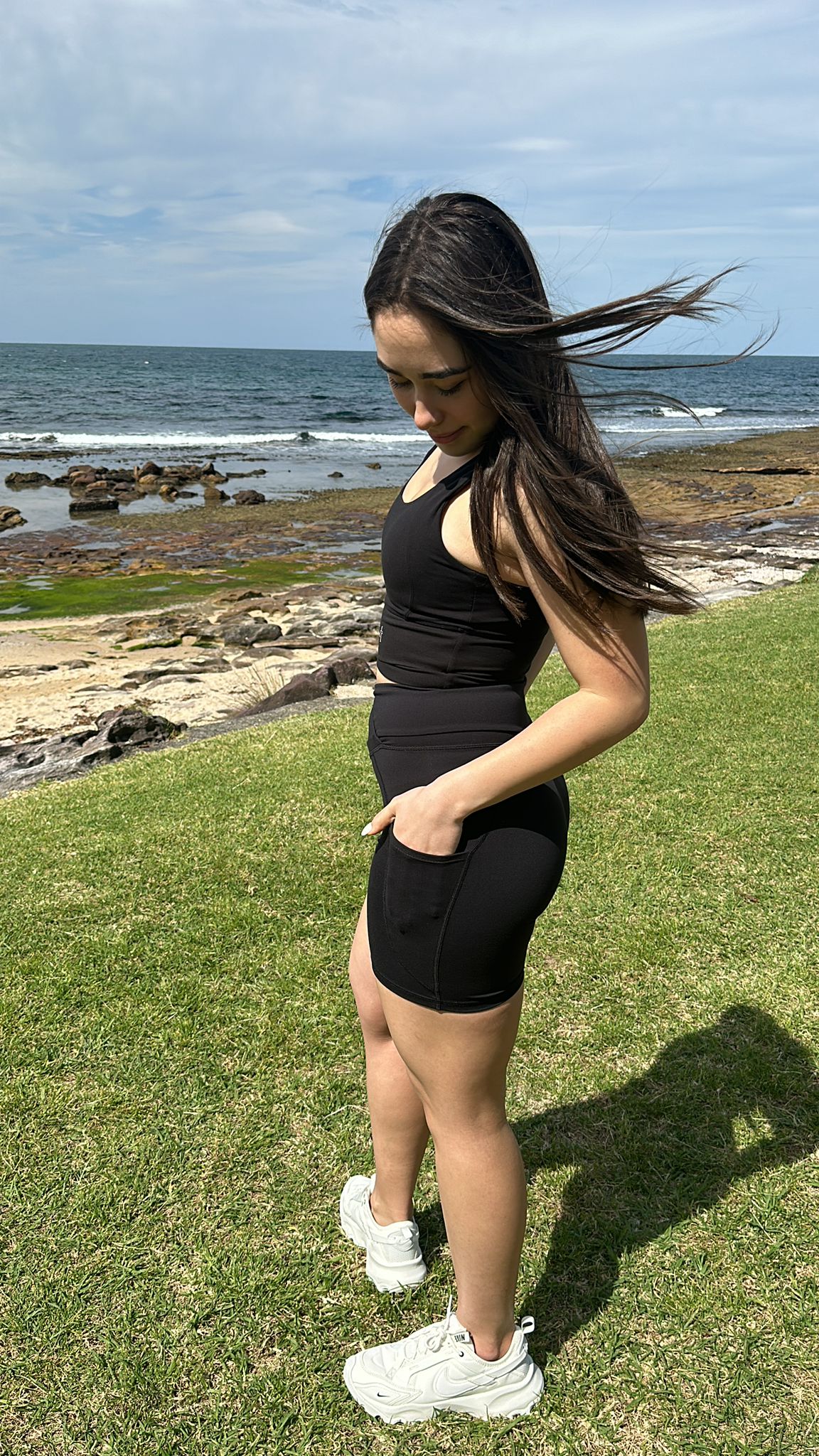 Women's Black Biker Shorts