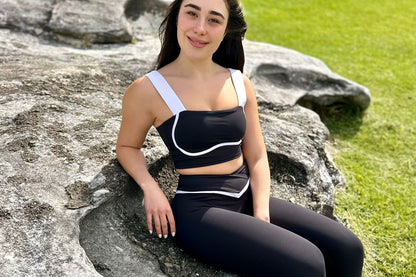 Women's Black and White Leggings