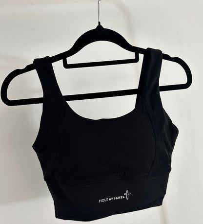 Women's Black Crop Top
