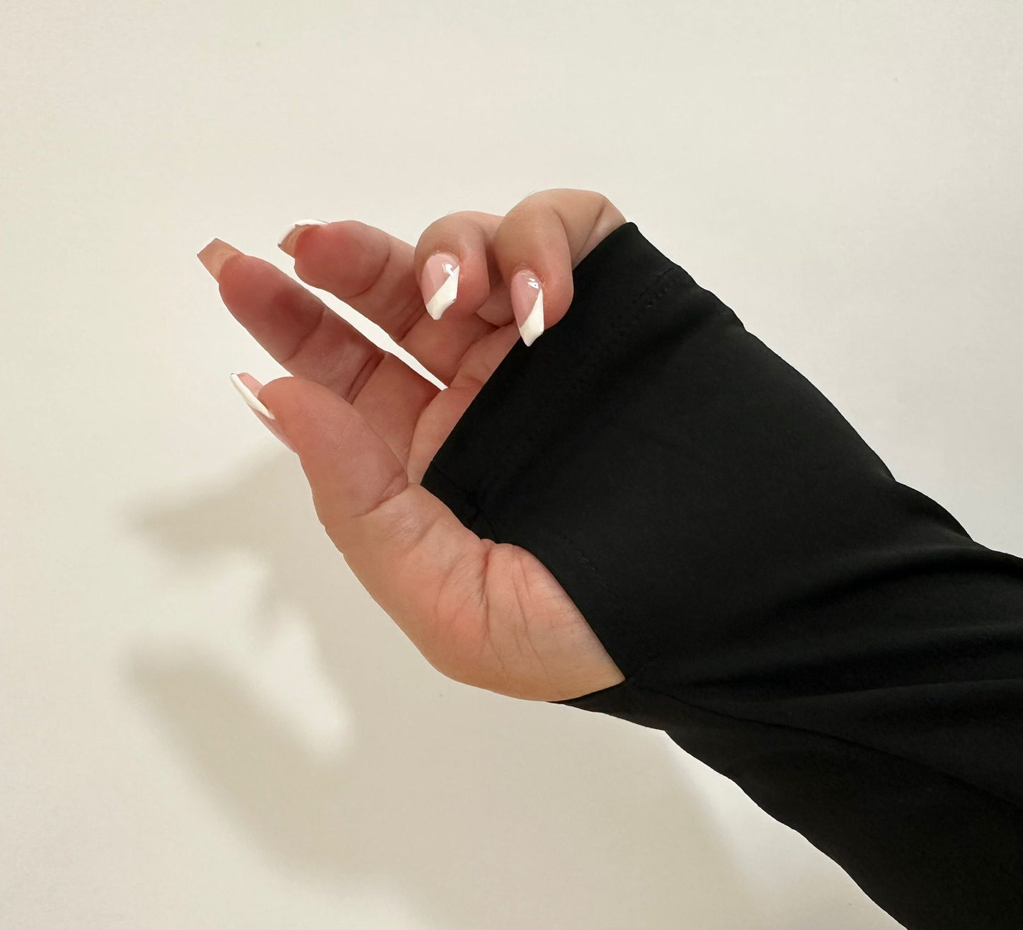 Women's Black Long Sleeve Crop