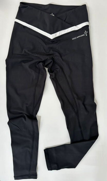 Women's Black and White Leggings